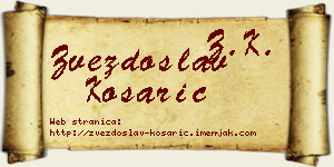 Zvezdoslav Košarić vizit kartica